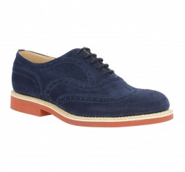 CHURCH'S Downton velours Homme Bleu