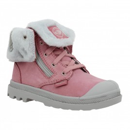 PALLADIUM Baggy cuir Enfant Blush Vapor