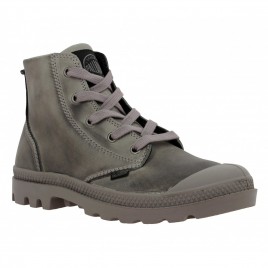 PALLADIUM Pampa Hi cuir Homme Gris