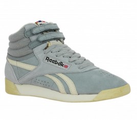 REEBOK Freestyle Hi velours Femme Gris