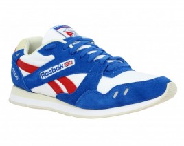 REEBOK GL 1500 velours + toile Homme Bleu + Blanc