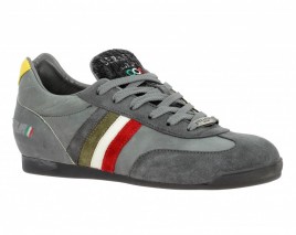 SERAFINI Italia 3000 cuir + velours Homme Gris