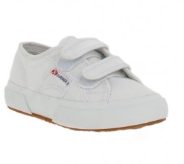 superga 2750 velcro enfant blanc