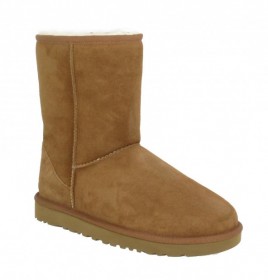 UGG AUSTRALIA Classic Short velours Femme Chestnut