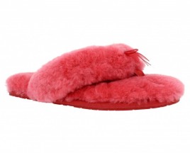 ugg australia fluff flip flop fourrure femme rouge