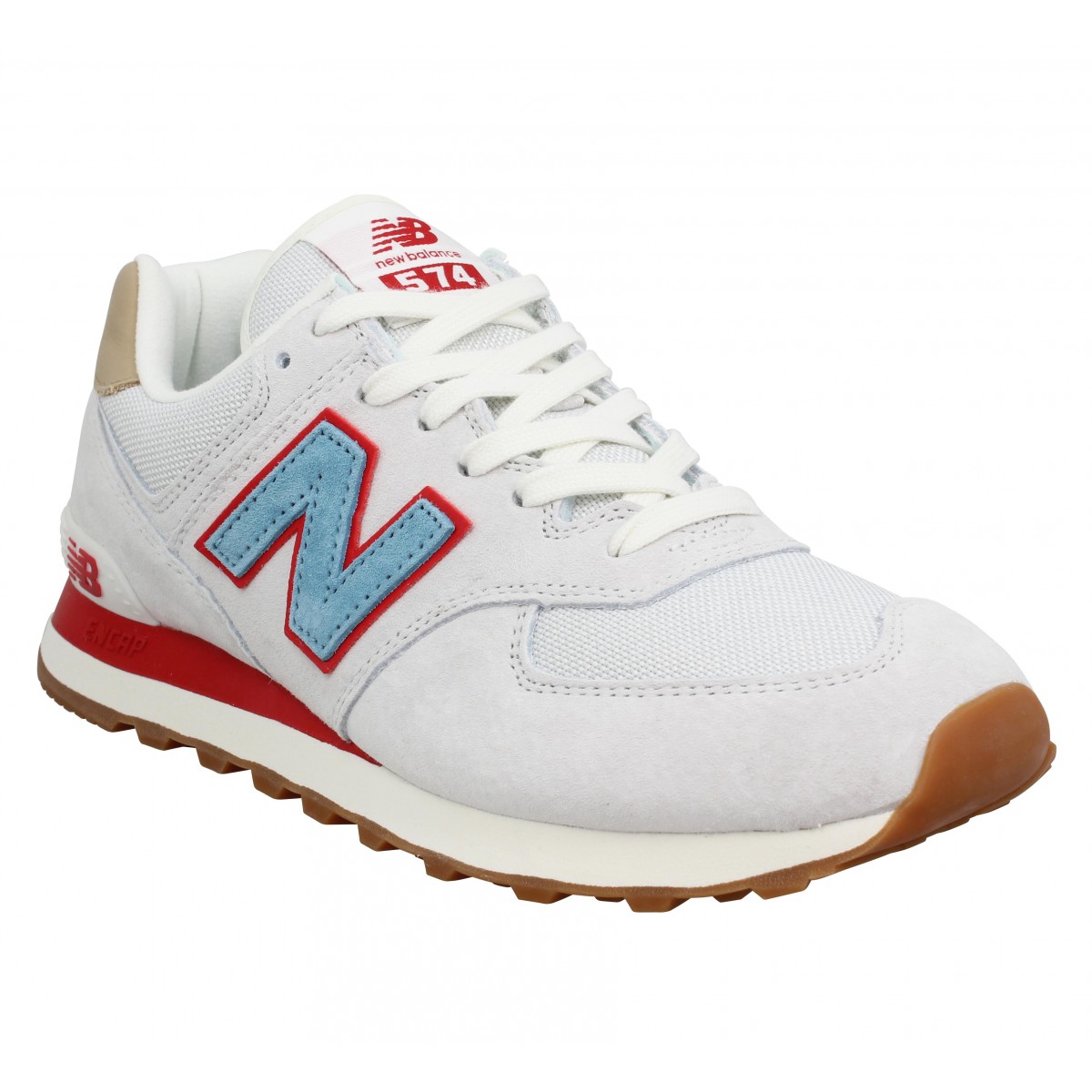 new balance 574 blanche homme