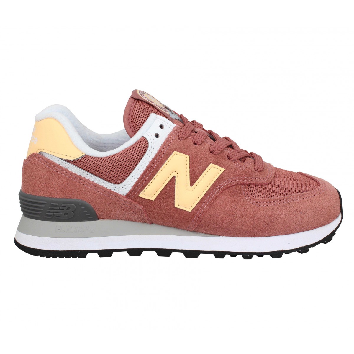 New balance 574 velours toile femme astral henna femme Fanny chaussures