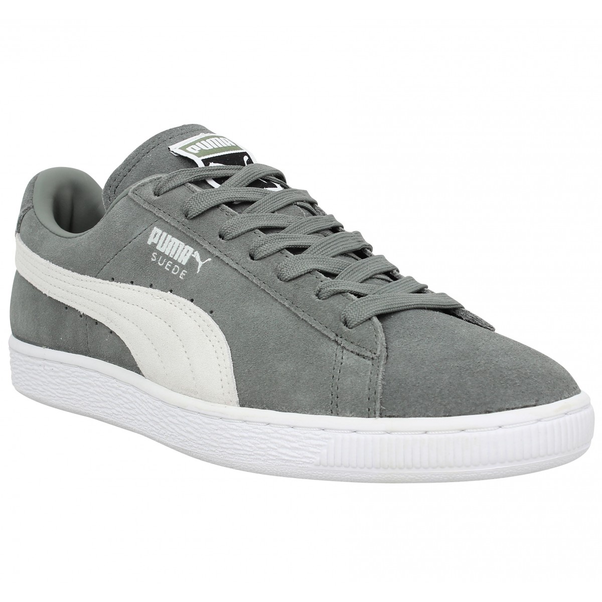 puma suede grise homme